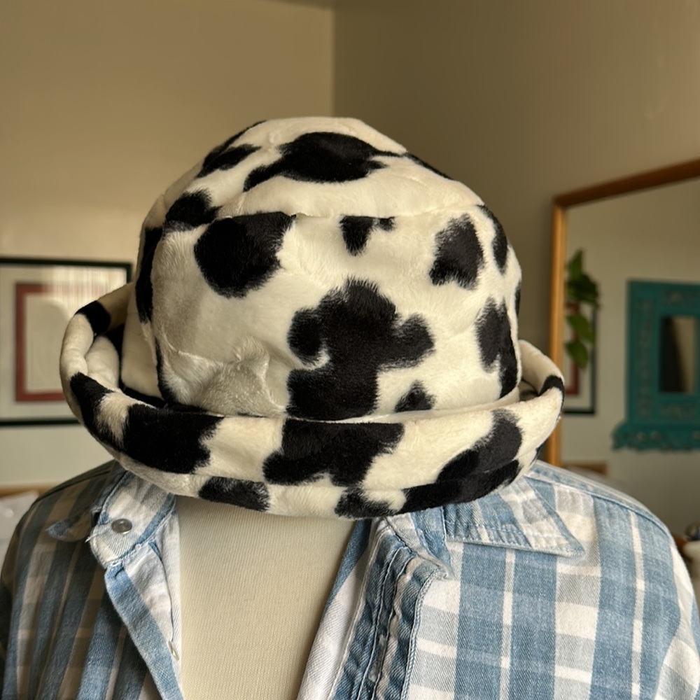 Cow Print Bucket Hat